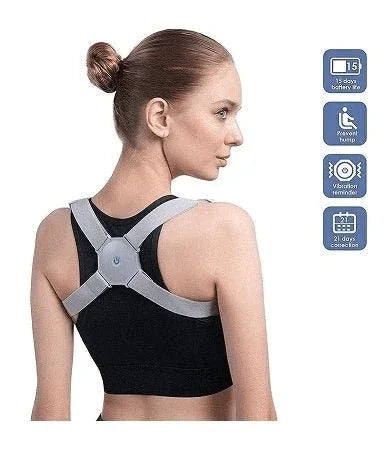Posture corrector with vibration reminder, 21-day tracking - Souq Sama UAE