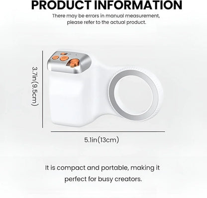Portable ring light with controls for content creators - Souq Sama UAE