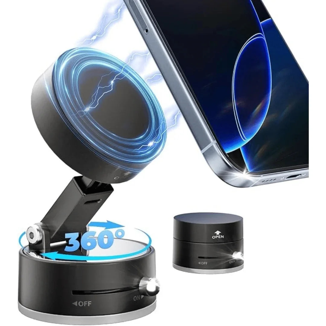 360 degree rotating magnetic car phone mount with LED indicator - Souq Sama UAE