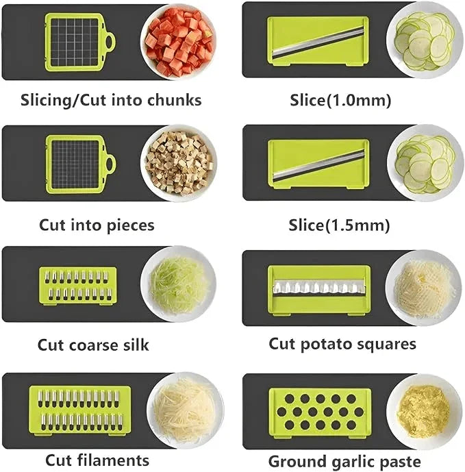 Multi-blade vegetable chopper for kitchen prep - Souq Sama UAE